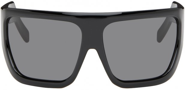 Черные солнцезащитные очки Davis , цвет Black/Black Rick Owens