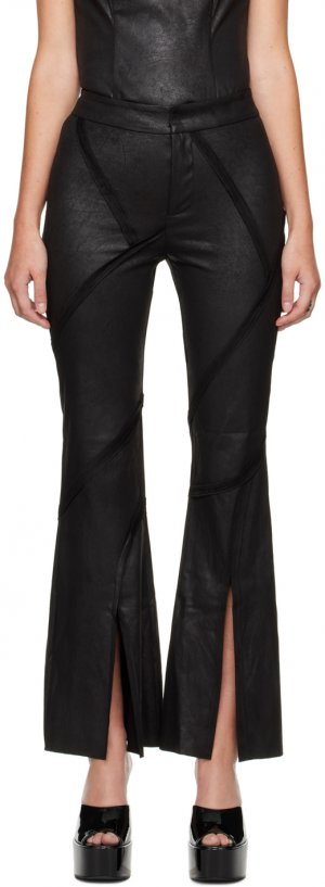 SSENSE Эксклюзивные черные брюки со швами KIM SHUI