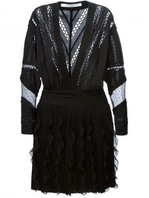 Полупрозрачное вязаное платье Givenchy. Цвет: чёрный