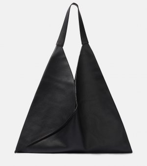 Кожаная большая сумка sara среднего размера , черный Khaite
