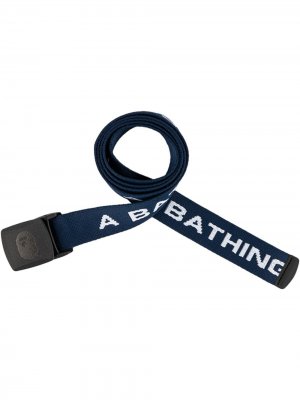 A Bathing Ape Logo GI belt BAPE. Цвет: синий