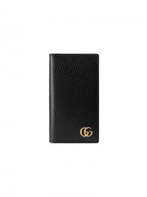 Кошелек-чехол GG Marmont для iPhone 7/8 Gucci. Цвет: черный