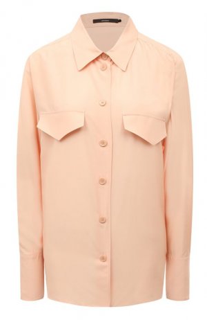 Рубашка из вискозы и шелка Windsor. Цвет: оранжевый