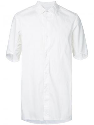 Рубашка с короткими рукавами и принтом 11 By Boris Bidjan Saberi. Цвет: белый