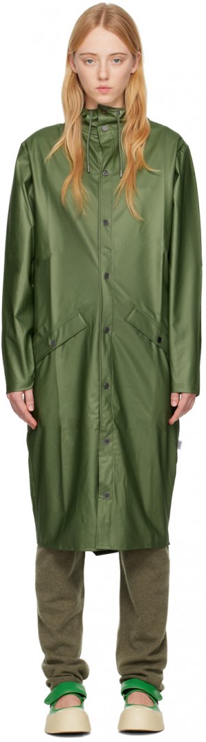 Удлиненное пальто цвета хаки RAINS