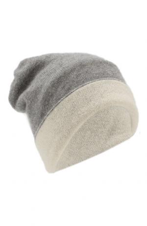 Кашемировая шапка TSUM Collection. Цвет: светло-серый