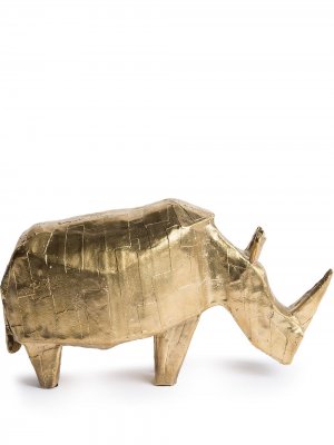 Декоративная фигурка в форме носорога Pulpo. Цвет: золотистый