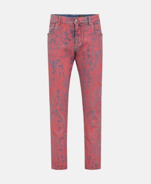 Прямые джинсы, красный Dolce & Gabbana