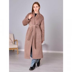 Пальто , размер 48, коричневый Louren Wilton. Цвет: коричневый