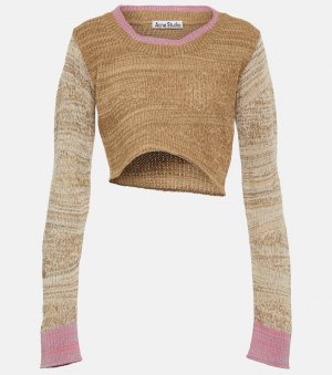 Асимметричный свитер из смесовой шерсти , коричневый Acne Studios