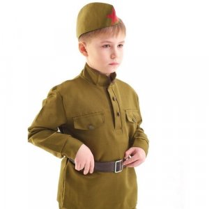 Детская военная форма Солдат, рост 140-152 см (без брюк) 2278 Бока С. Цвет: хаки