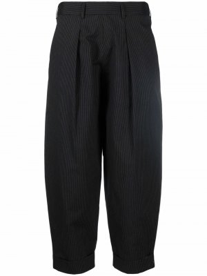 Stripe-print cropped trousers Société Anonyme. Цвет: серый