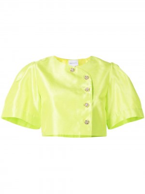 Укороченная блузка на пуговицах Alice McCall. Цвет: зеленый