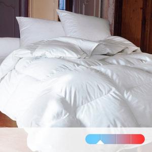 Одеяло натуральное для комфортного сна. Прохладное: 15% пуха, 85% перьев. REVERIE. Цвет: белый