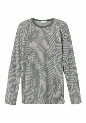 Вязаный свитер GERIPPTE , цвет dark grey melange Name it