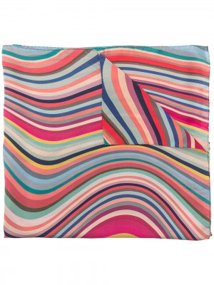 Wave-print scarf PAUL SMITH. Цвет: разноцветный