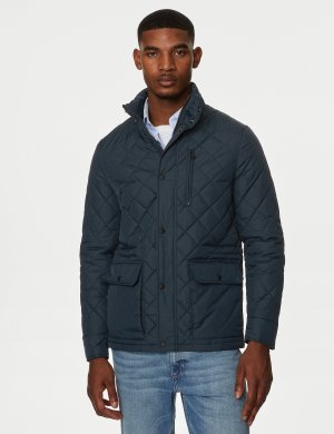 Стеганая куртка в стиле милитари и Stormwear , темно-синий Marks & Spencer