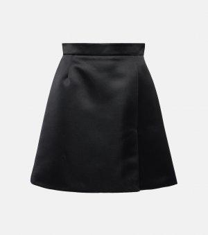 Атласная мини-юбка duchess , черный Nina Ricci