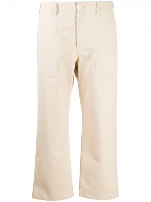 Укороченные брюки с завышенной талией Jejia. Цвет: бежевый