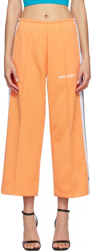 Оранжевые укороченные спортивные брюки Palm Angels