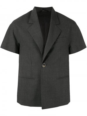 Пиджак-рубашка с короткими рукавами Namacheko. Цвет: серый