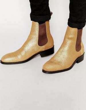 Ботинки челси Knottingham Windsor Smith. Цвет: золотой