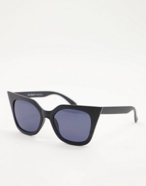 Женские солнцезащитные очки в черной матовой оправе «кошачий глаз» -Черный цвет AJ Morgan