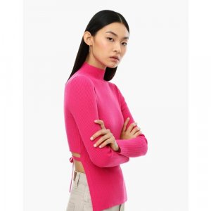Джемпер , размер XS, розовый Gloria Jeans. Цвет: розовый/малиновый