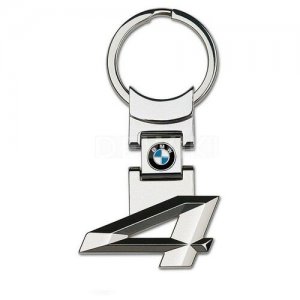 Брелок для ключей 4 серии, Key Ring Pendant, 4-er series, артикул 80272354146 BMW. Цвет: серебристый