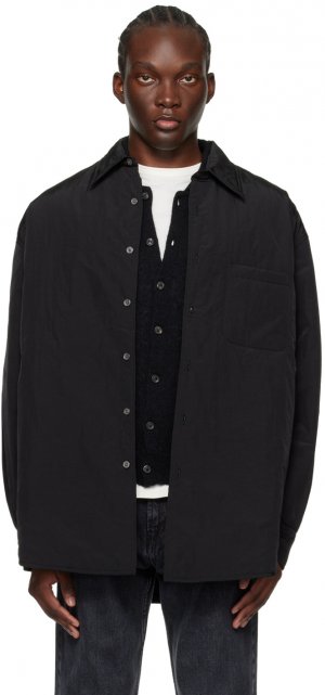 Черный - заимствованная куртка из технологичного материала Our Legacy