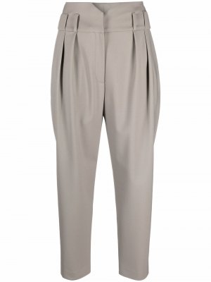 Укороченные брюки с завышенной талией IRO. Цвет: серый