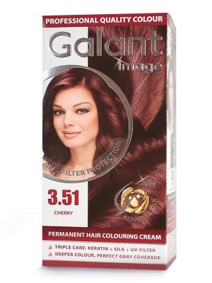 Cтойкая крем-краска для волос  GALANT 3.51 черешня, 115 мл., (Болгария) Image. Цвет: кремовый