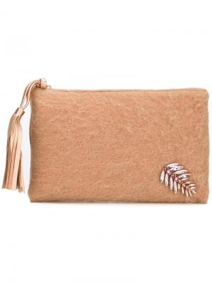 Embellished clutch Lisa C Bijoux. Цвет: розовый и фиолетовый