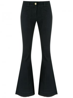 Расклешенные джинсовые брюки Andrea Bogosian. Цвет: чёрный