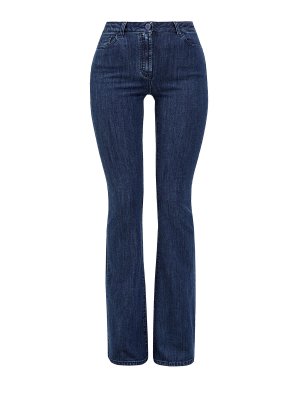 Окрашенные вручную джинсы Vesta расклешенного кроя SCISSOR SCRIPTOR. Цвет: синий