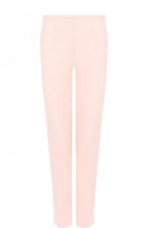 Укороченные шерстяные брюки со стрелками Michael Kors Collection. Цвет: розовый