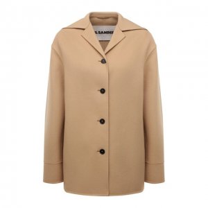 Кашемировый жакет Jil Sander. Цвет: бежевый