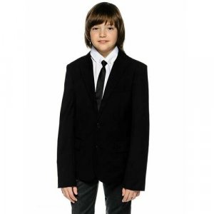 Пиджак , размер 122, черный Acoola. Цвет: черный