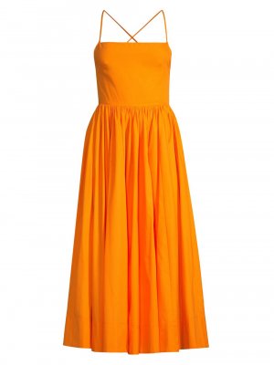 Платье миди с открытой завязкой на спине , оранжевый Jason Wu