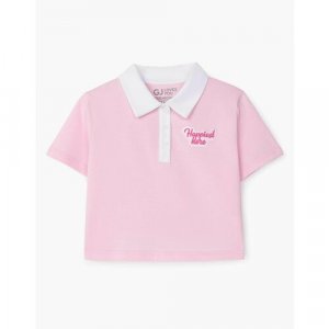 Поло , размер 8-10л/134-140, розовый Gloria Jeans. Цвет: розовый/светло-розовый