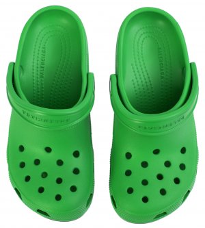 Зеленые мюли Madame x Crocs Balenciaga