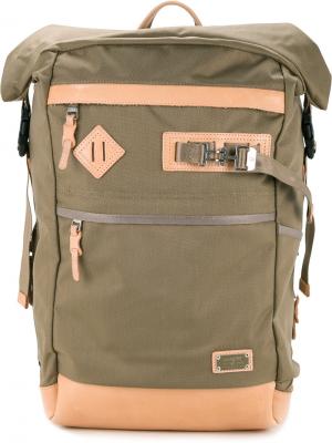 Квадратный рюкзак As2ov. Цвет: зеленый
