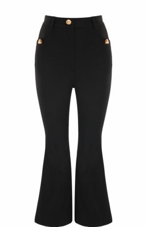 Укороченные расклешенные брюки Dolce & Gabbana. Цвет: черный