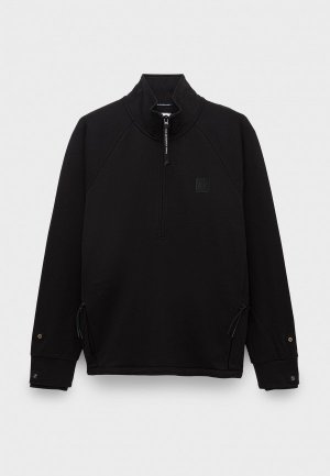 Олимпийка C.P. Company metropolis series stretch fleece sweatshirt black. Цвет: черный