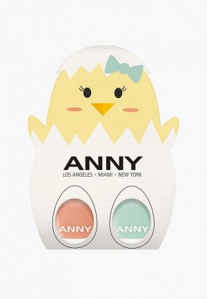 Набор лаков для ногтей Anny - тон 43 Hey There Baby Chick, Easter Set, 15 мл х 2 шт.. Цвет: разноцветный