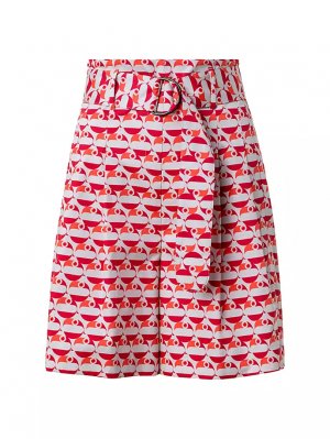 Хлопковые шорты-бермуды «Пеликан», красный Akris Punto