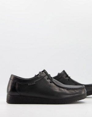 Черные ботинки на шнуровке и массивной подошве -Черный цвет Ben Sherman