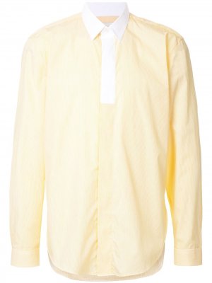 Рубашка в полоску с длинным рукавом Cerruti 1881. Цвет: желтый