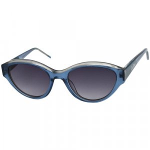 Солнцезащитные очки , синий, черный Enni Marco. Цвет: черный/синий/бесцветный