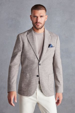 Фирменный пиджак из джерси итальянской смесовой шерсти Next